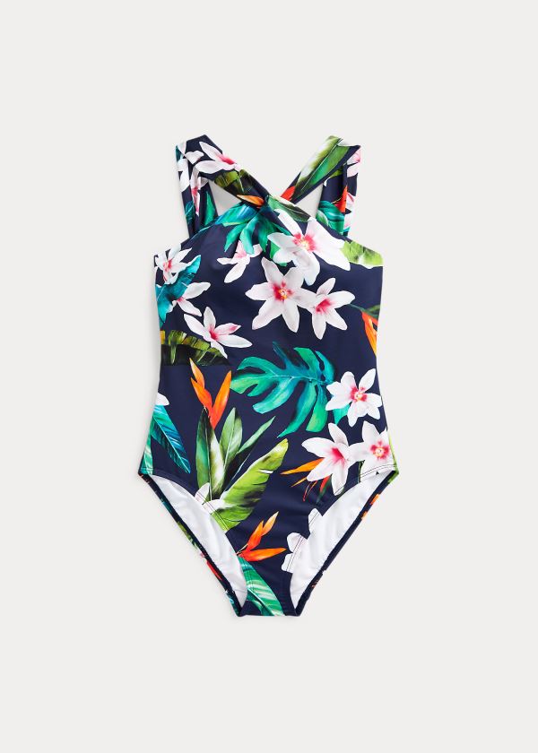 Fatos De Banho Ralph Lauren Tropical High-Neck Mulher 76948-KQHO